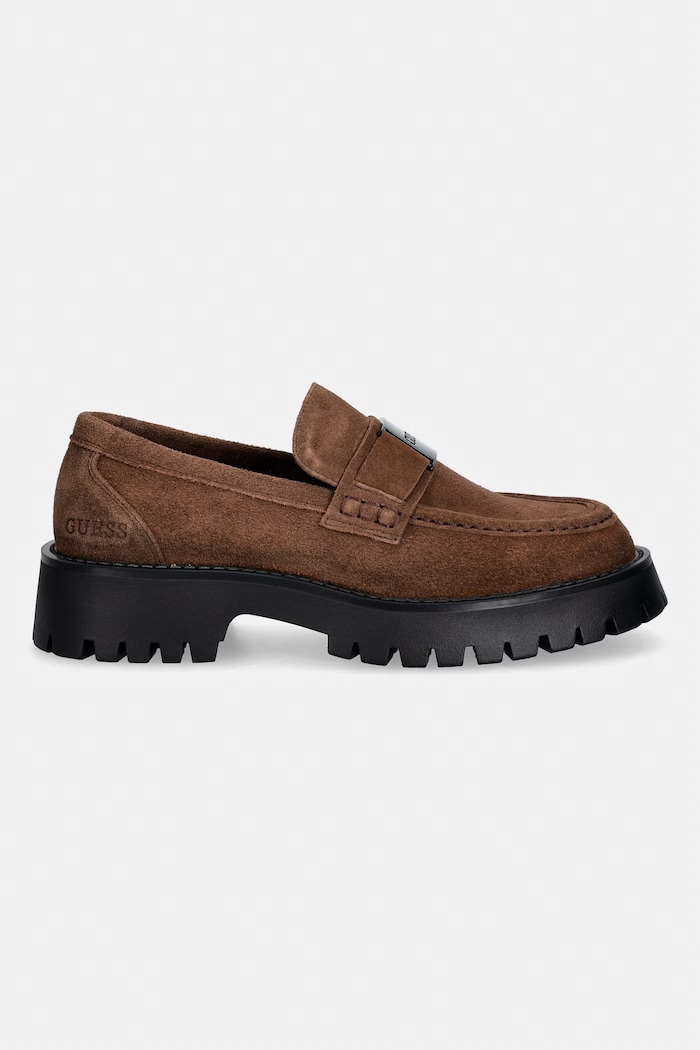 Guess mokasíny pánske semišové GORIZIA FMTZIA.SUE14.BROWN hnedá AW26