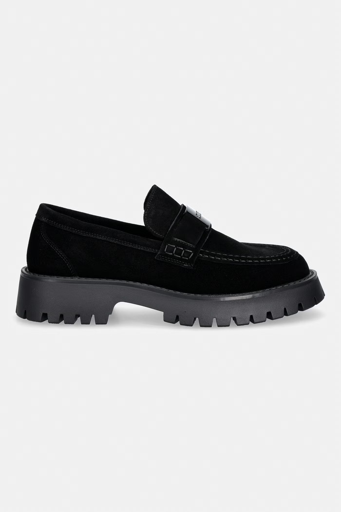 Guess férfi velúr mokaszin GORIZIA FMTZIA.SUE14.BLACK fekete AW26