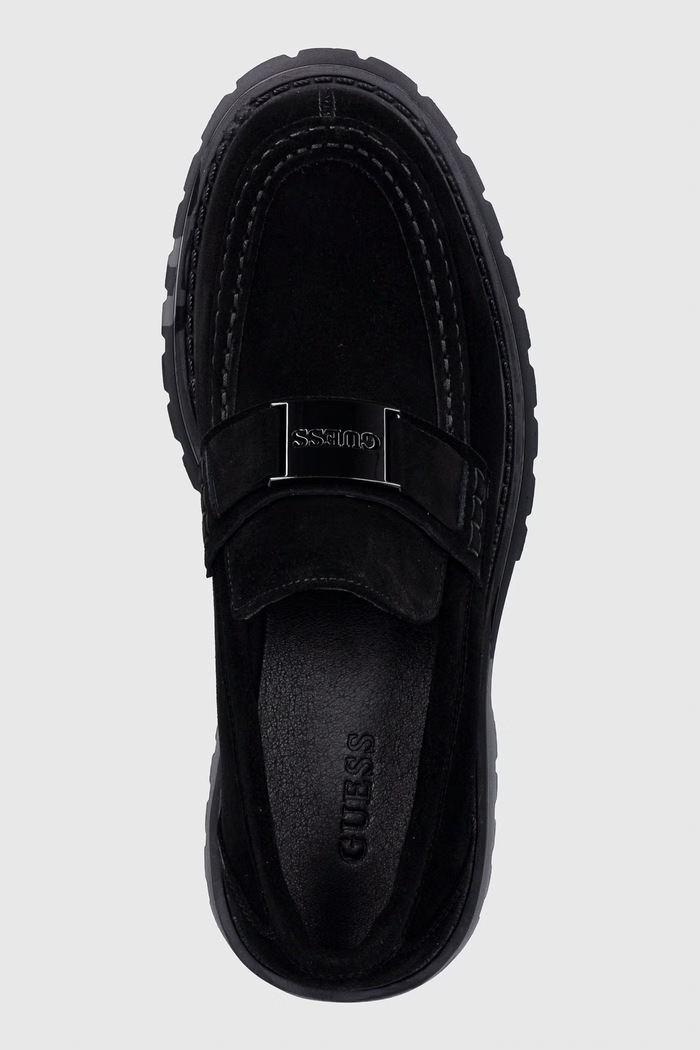 Guess férfi velúr mokaszin GORIZIA fekete FMTZIA.SUE14.BLACK