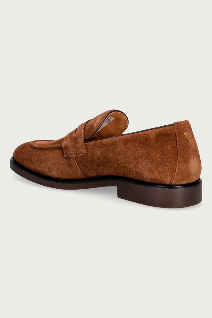 Παπούτσια Guess μοκασίνια Ανδρικά σουέτ DRIFTKIN FMTDRI.SUE14.BROWN καφέ