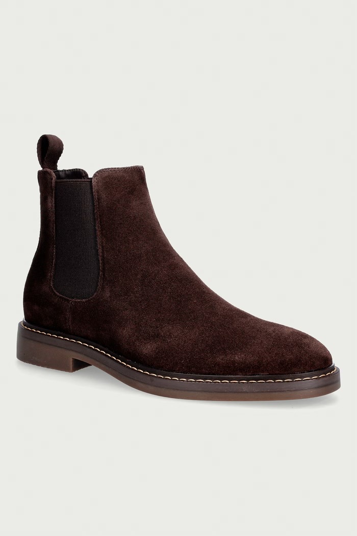 Guess μπότες τσέλσι ανδρικές σουέτ DOVA καφέ FMTDOV.SUE10.BROWN