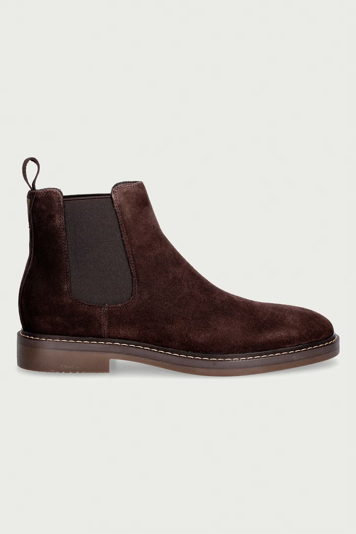 Guess μπότες τσέλσι ανδρικές σουέτ DOVA FMTDOV.SUE10.BROWN καφέ AW26