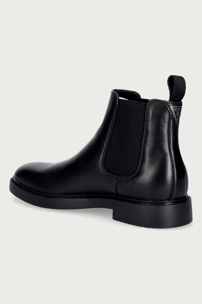 Obuća Guess čizme za muškarce od kože DOVA FMTDOV.LEA10.BLACK crna