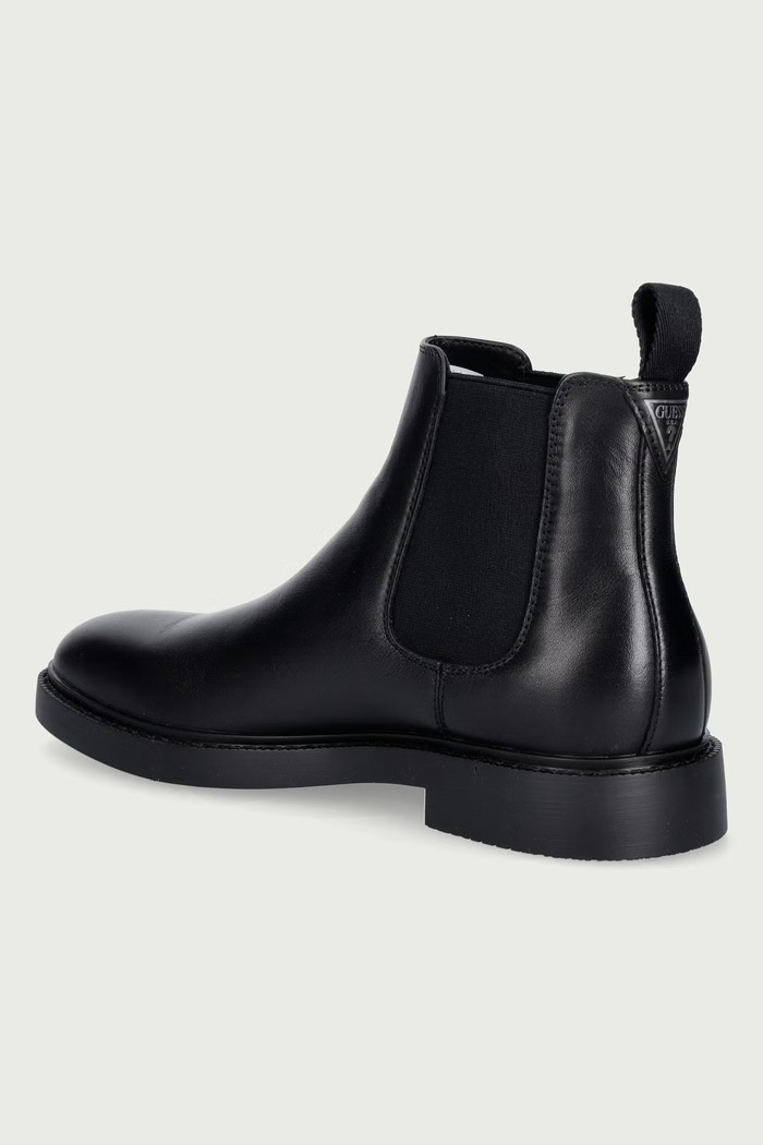 Obuwie Guess Sztyblety męskie skórzane DOVA FMTDOV.LEA10.BLACK czarny