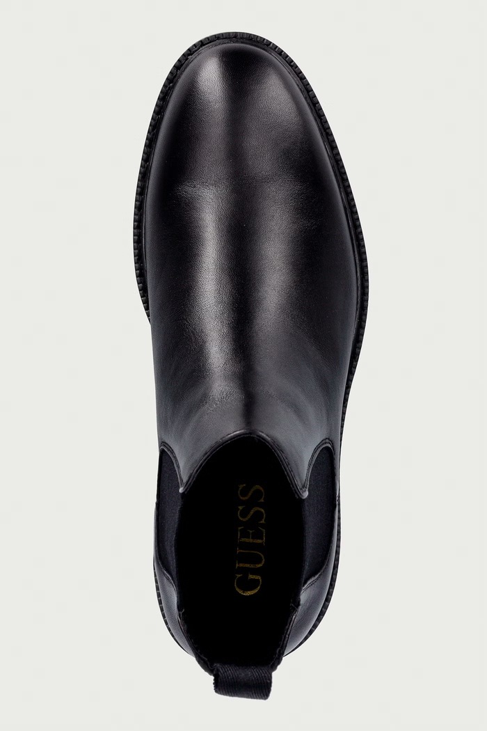 Guess čizme za muškarce od kože DOVA crna FMTDOV.LEA10.BLACK