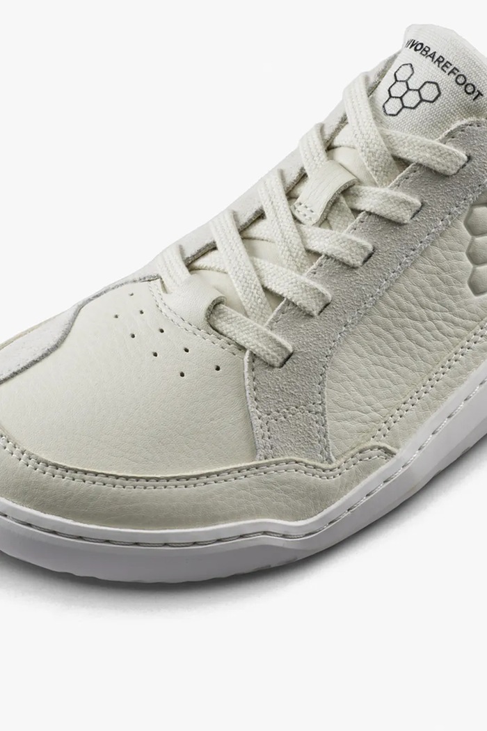 GOBI III SNEAKER LEATHER sneakersy męskie skórzane Vivobarefoot 309123 biały