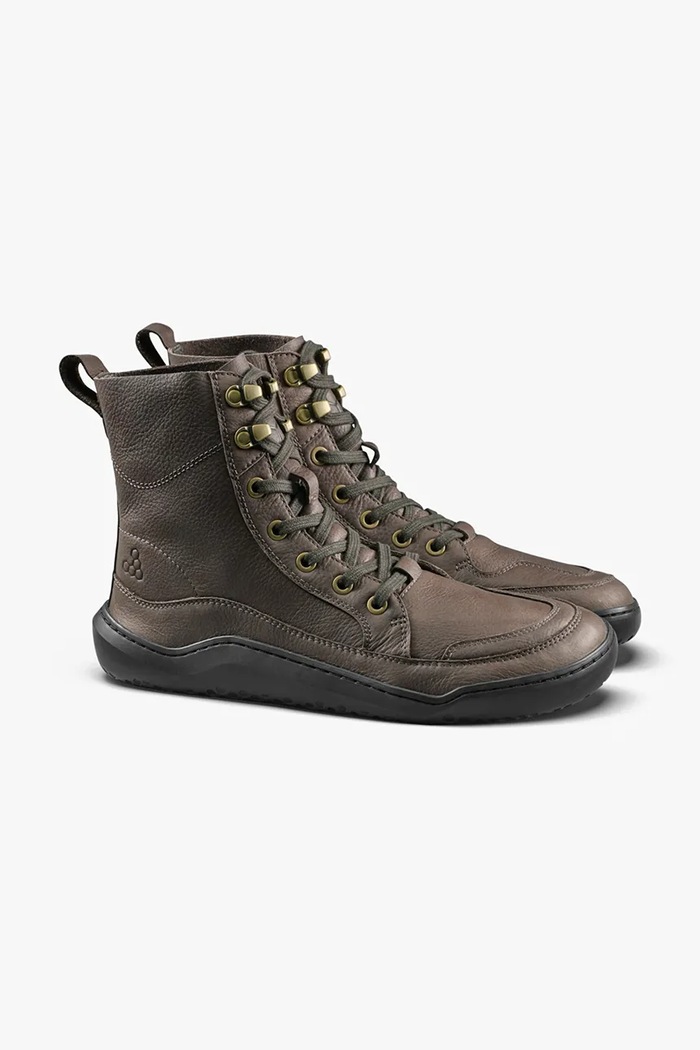 Vivobarefoot Buty męskie skórzane GOBI BOOT 305124 brązowy AW26