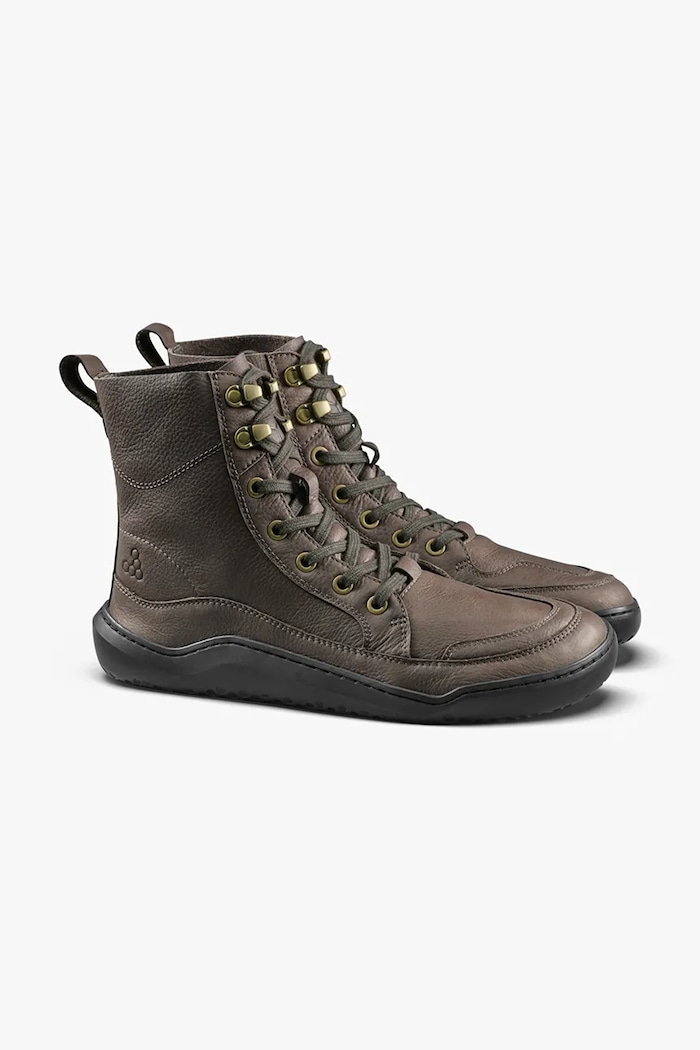 Vivobarefoot Buty męskie skórzane GOBI BOOT 305124 brązowy AW26