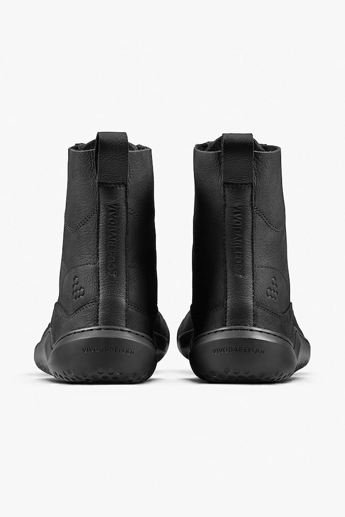 Obuv Vivobarefoot Topánky pánske kožené GOBI BOOT 305124 čierna