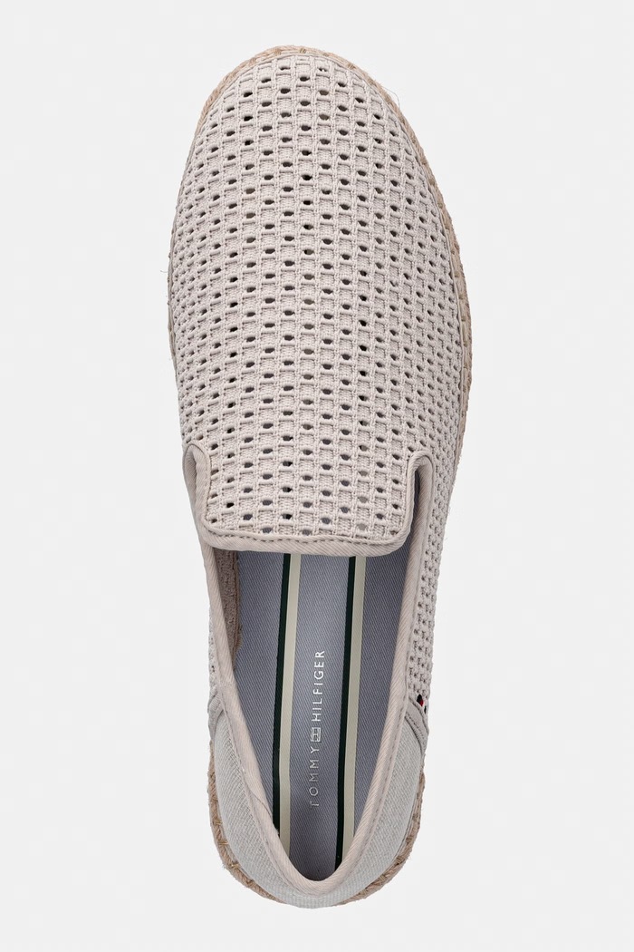 Tommy Hilfiger espadrilky pánske FLEX HILFIGER KNIT ESPADRILLE béžová FM0FM05894