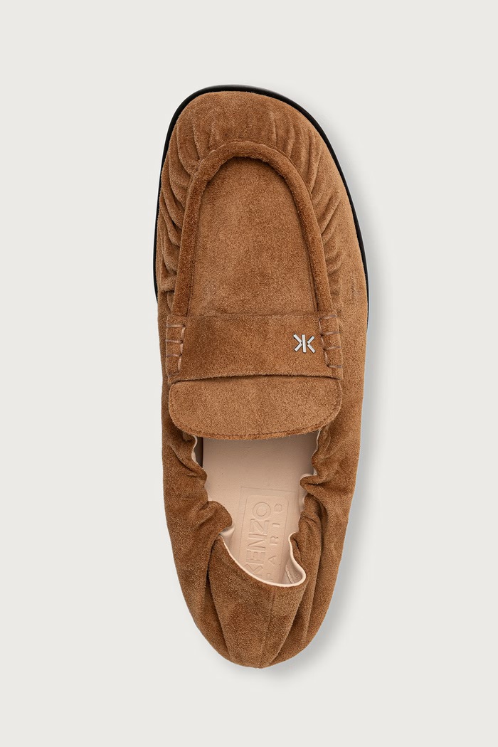 Mokasinke za muškarce od brušene kože Loafer Kenzo FG65LO410L57.87 smeđa