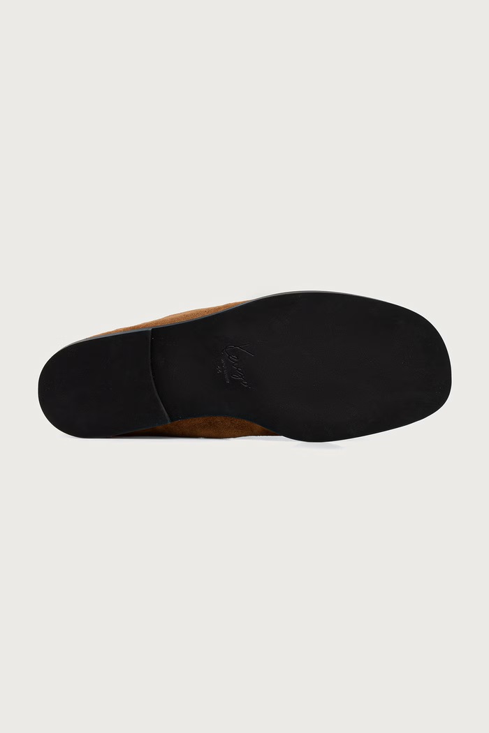 Mokasinke za muškarce od brušene kože Loafer Kenzo smeđa FG65LO410L57.87