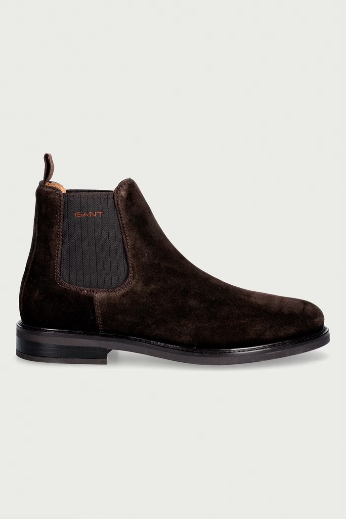 Gant Μπότες τσέλσι ανδρικές σουέτ St Fairkon 33653464.G399 καφέ AW26
