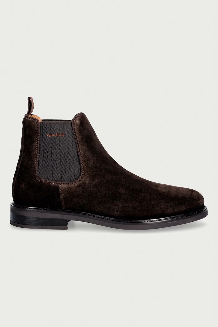 Gant Μπότες τσέλσι ανδρικές σουέτ St Fairkon 33653464.G399 καφέ AW26