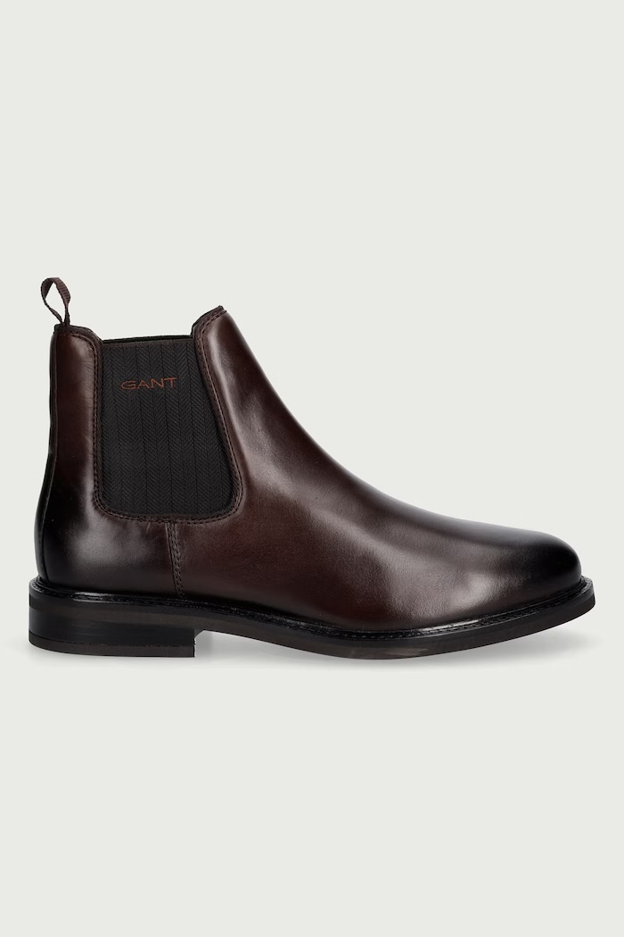 Gant Chelsea čižmy pánske kožené St Fairkon 33651495.G46 hnedá AW26