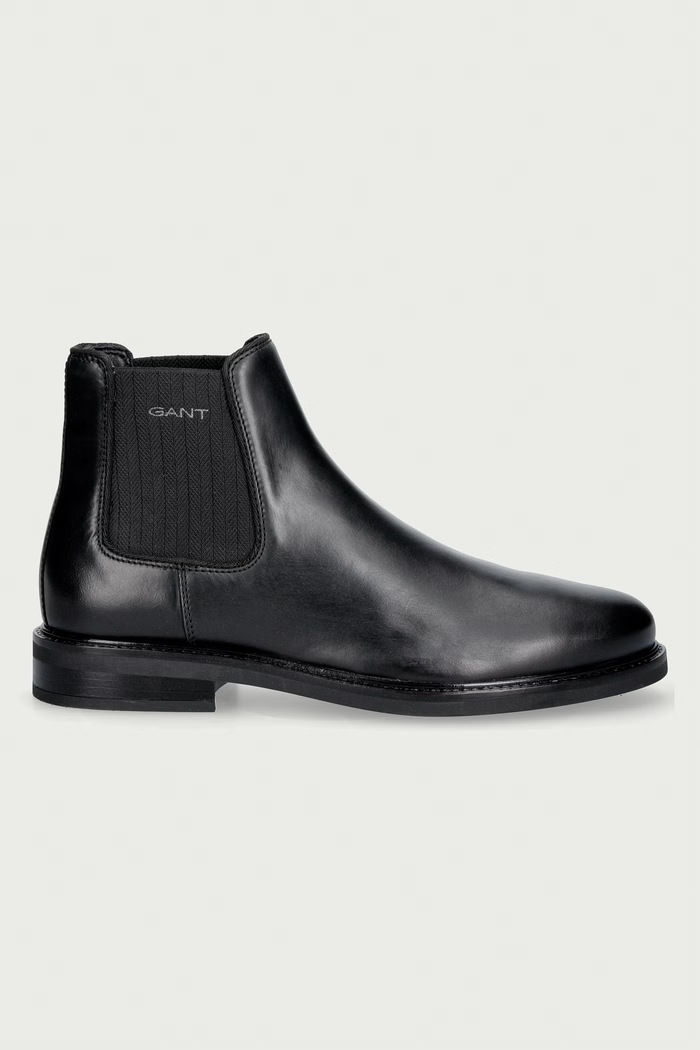 Gant Čizme za muškarce od kože St Fairkon 33651495.G00 crna AW26