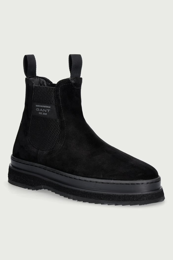Gant Chelsea čižmy pánske semišové Blistown čierna 33653480.G00