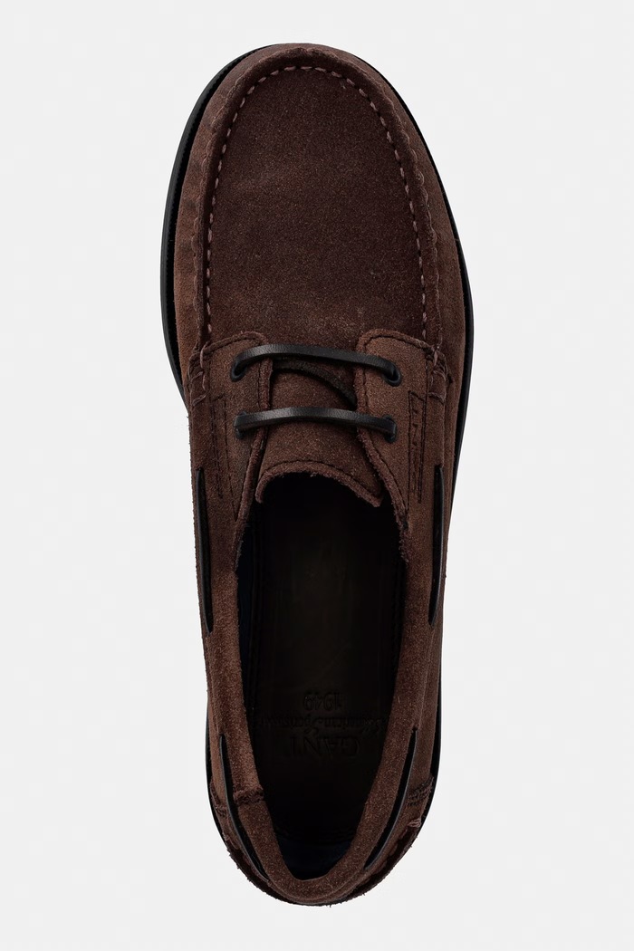 Gant мокасини мъжки от велур Yardport кафяв 33633403.G46