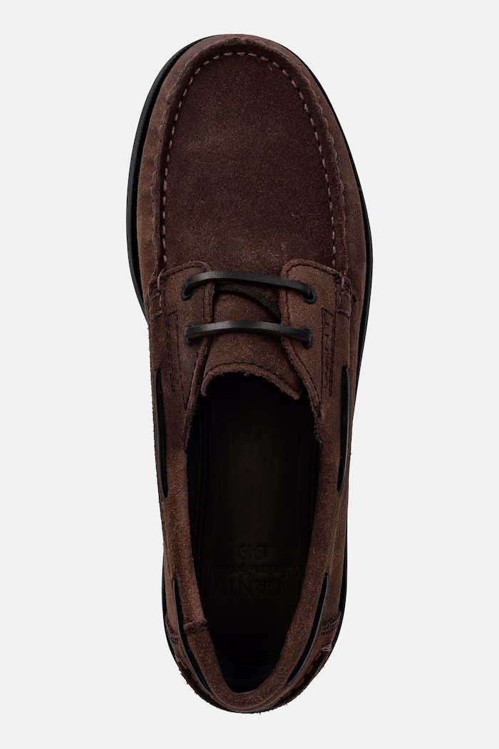 Gant мокасини мъжки от велур Yardport кафяв 33633403.G46