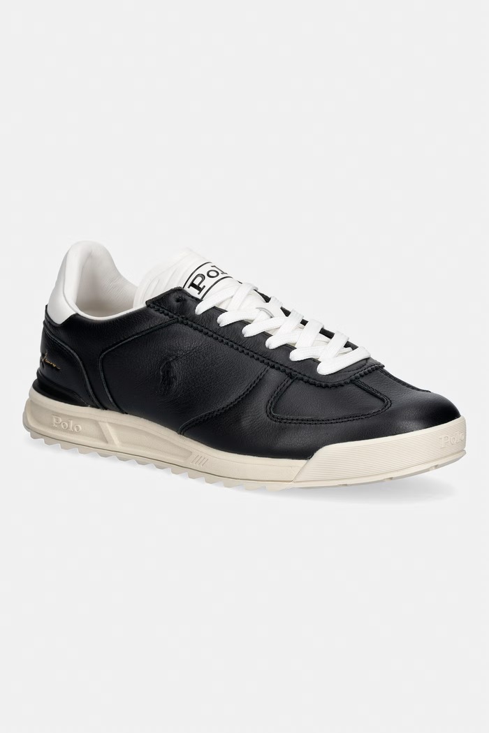 Polo Ralph Lauren Varick Sig superge moške usnjene črna 809P13089002.001