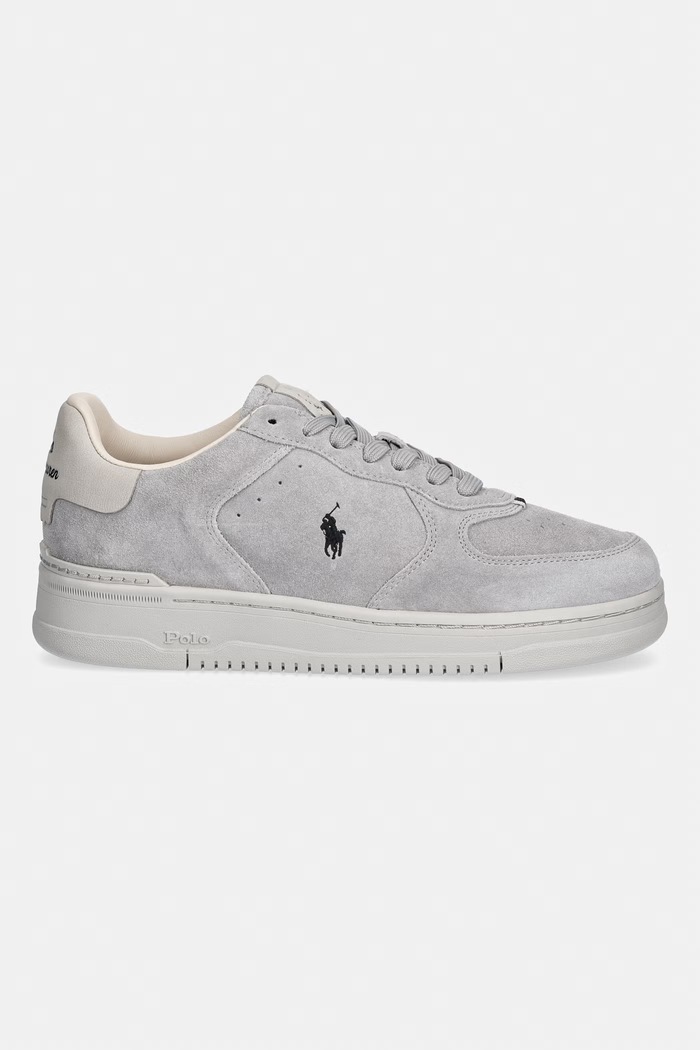 Polo Ralph Lauren Mastr Ct Rib sneakersy męskie zamszowe 809P13085002.020 szary AW26
