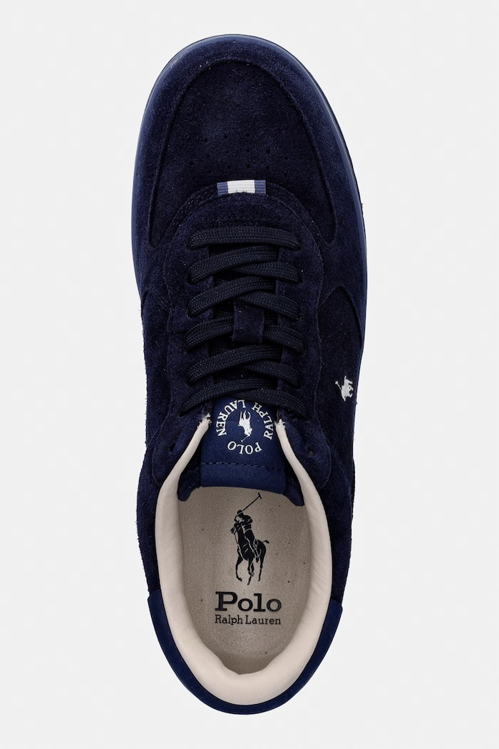 Polo Ralph Lauren Mastr Ct Rib маратонки мъжки от велур тъмносин 809P13085001.410