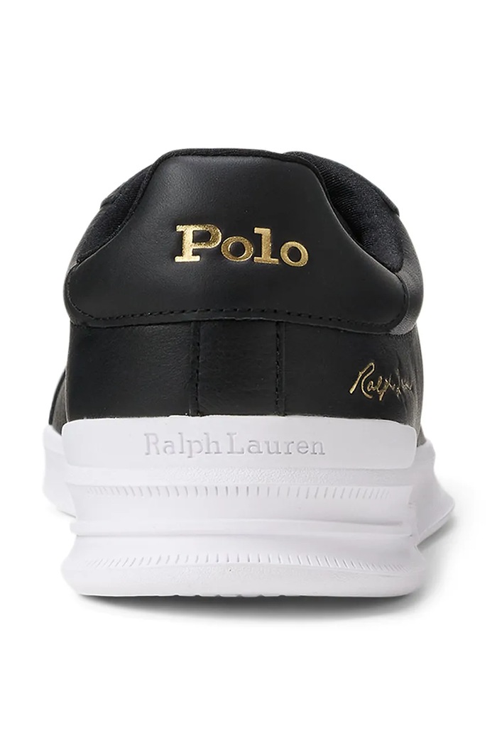 Polo Ralph Lauren Hrt Crt Sig sneakers pánske kožené čierna 809P13083002.001