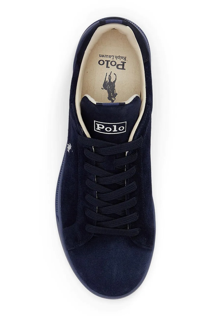 Obuv Polo Ralph Lauren Hrt Crt Rib tenisky pánske kožené 809P13080001.410 tmavomodrá