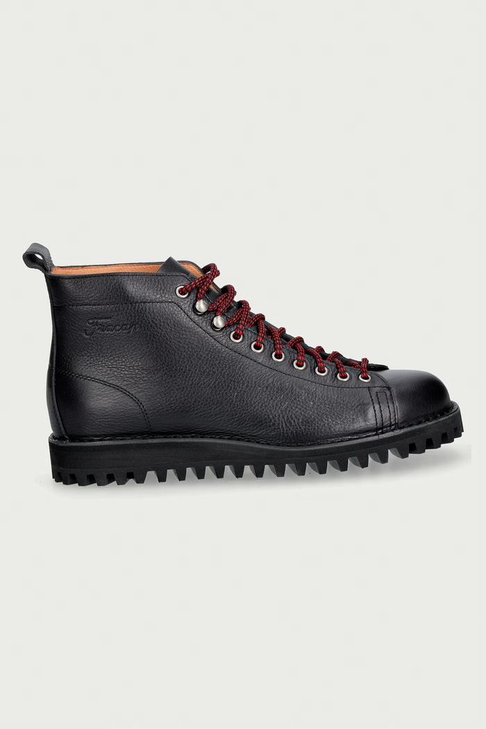 Fracap Półbuty skórzane R200M.B czarny AW26