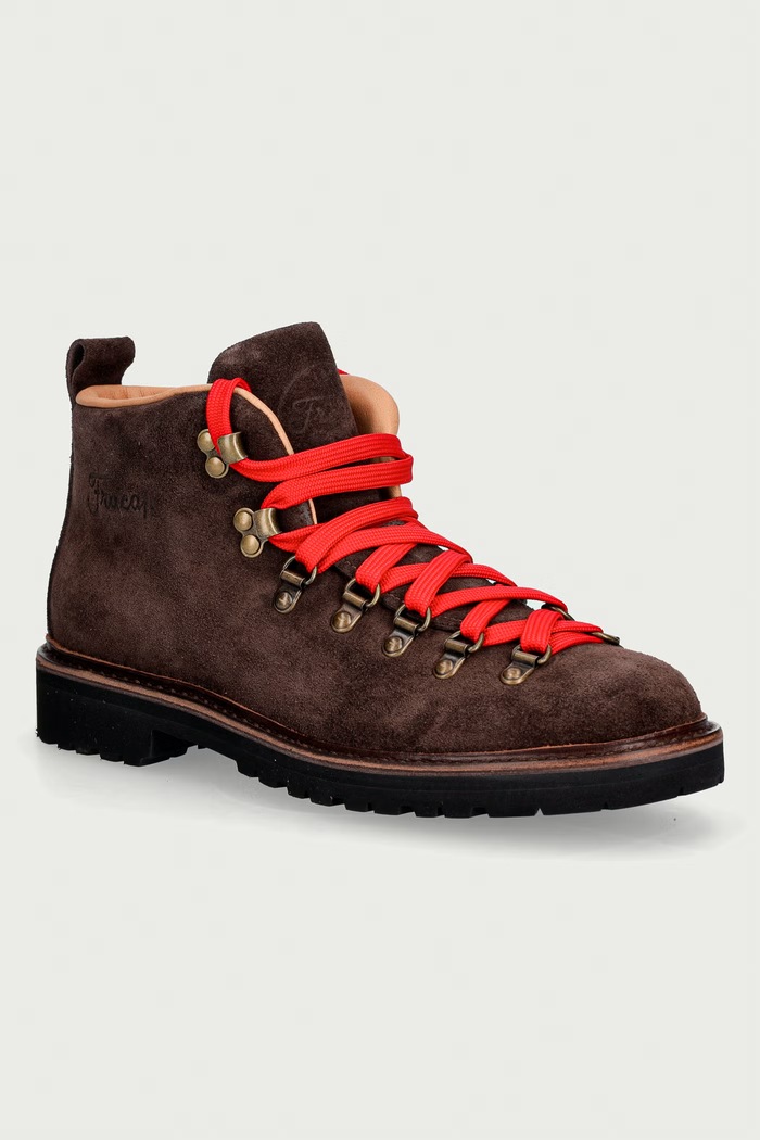 Fracap Półbuty zamszowe brązowy M120R.C