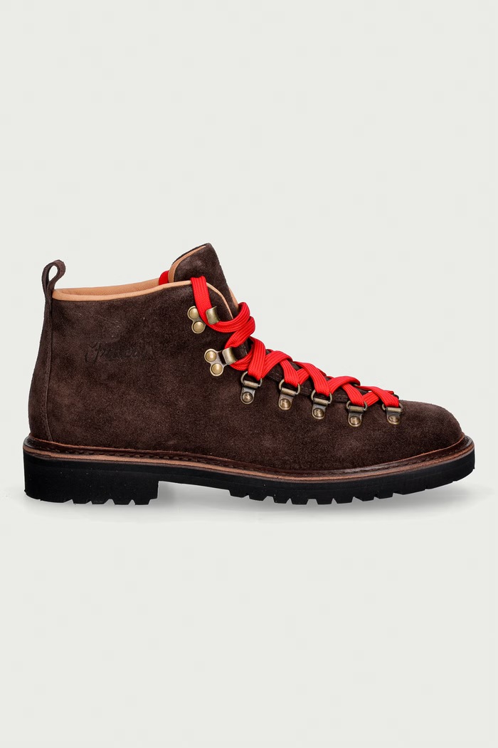 Fracap Półbuty zamszowe M120R.C brązowy AW26