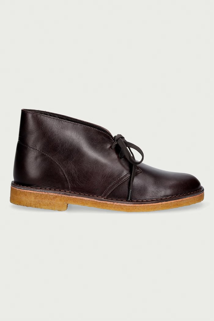 A.P.C. X CLARKS stivaletti alla caviglia in pelle PXCEL.M53005 marrone AW26