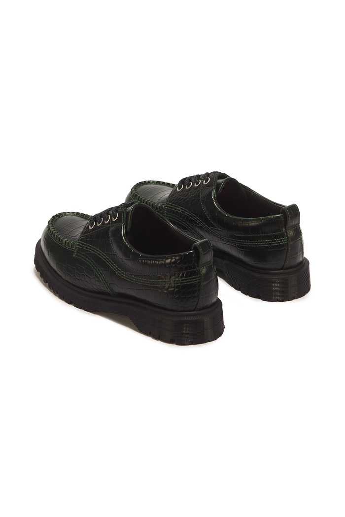 Obuwie Dr. Martens Lowell półbuty skórzane DM43578300 zielony
