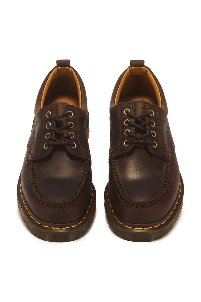 Półbuty skórzane Lowell Dr. Martens DM43348200 brązowy