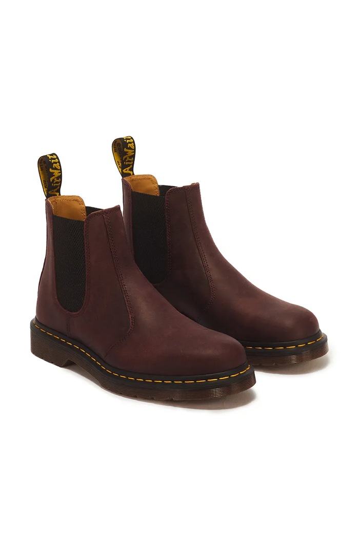 Dr. Martens Sztyblety skórzane 2976 YS DM27486600 bordowy AW26