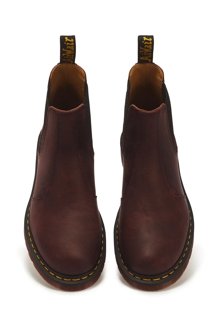 Sztyblety skórzane 2976 YS Dr. Martens DM27486600 bordowy