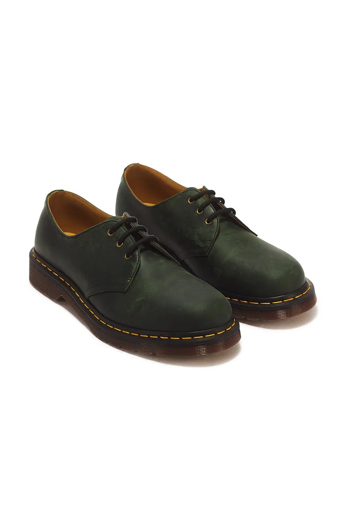 Dr. Martens półbuty skórzane 1461 DM11838300 zielony AW26