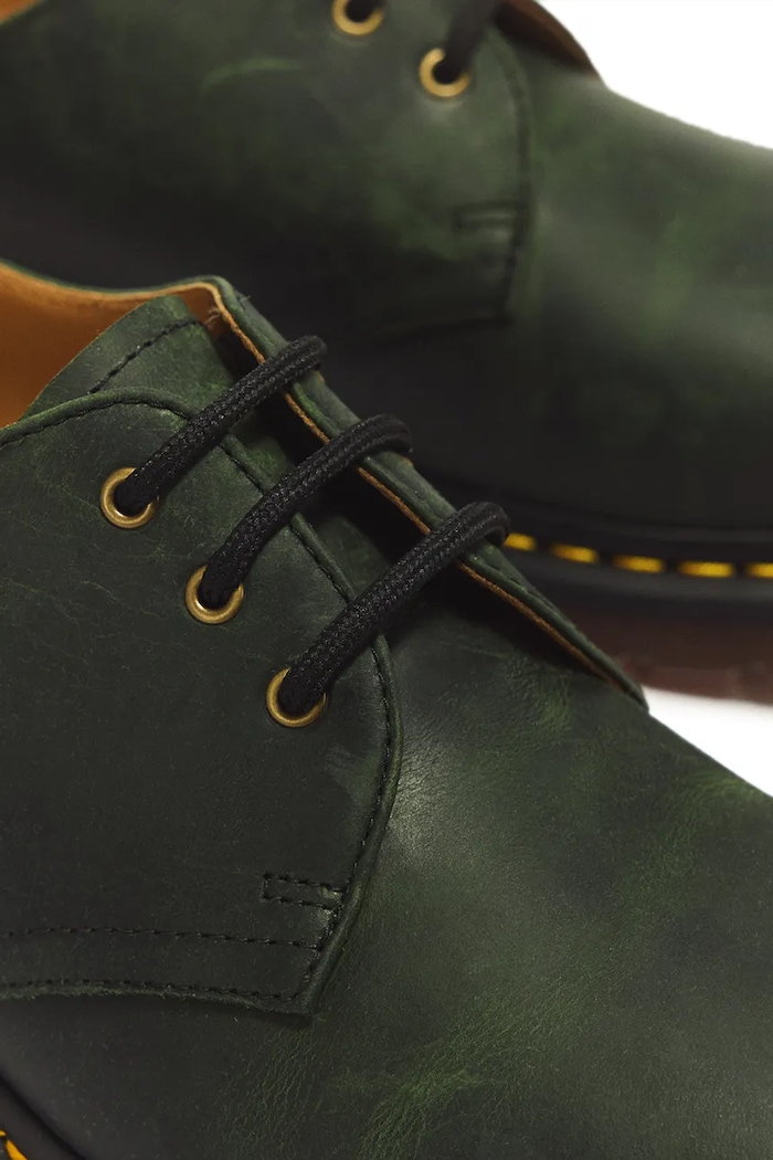 Dr. Martens półbuty skórzane 1461 zielony DM11838300