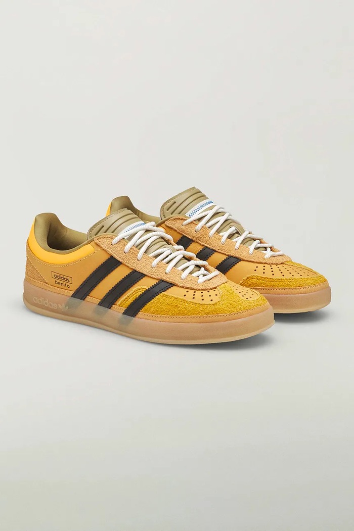 adidas Originals Gazelle x Bad Bunny sneakersy skórzane KI2592 żółty AW26
