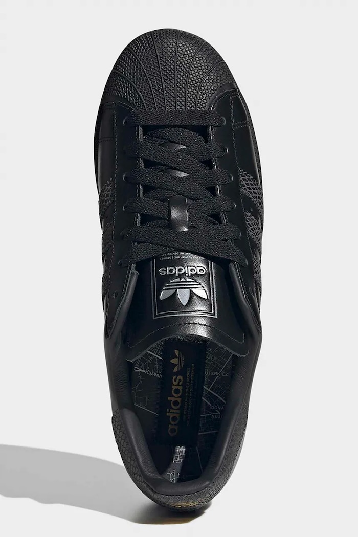 Superstar II Berlin sneakers kožené adidas Originals LB5476 čierna