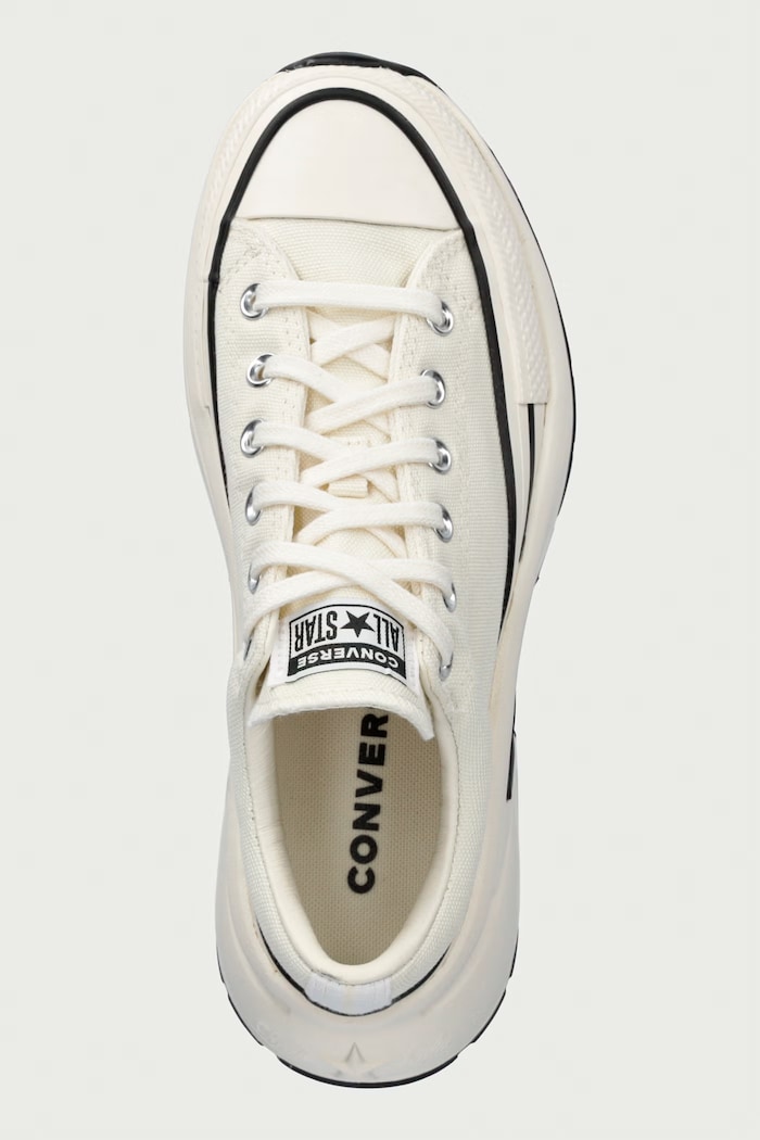 Run Star Crush OX plimsolls Low on a platform Converse A19266C white