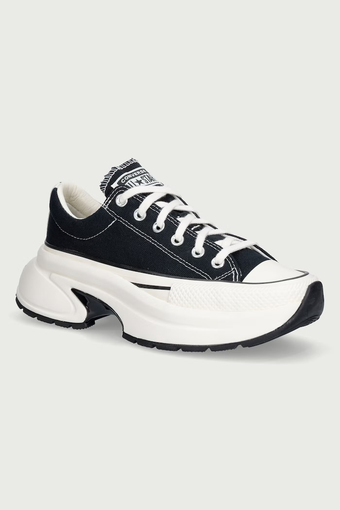 Converse Run Star Crush OX πάνινα sneakers χαμηλά με πλατφόρμα μαύρο A18465C