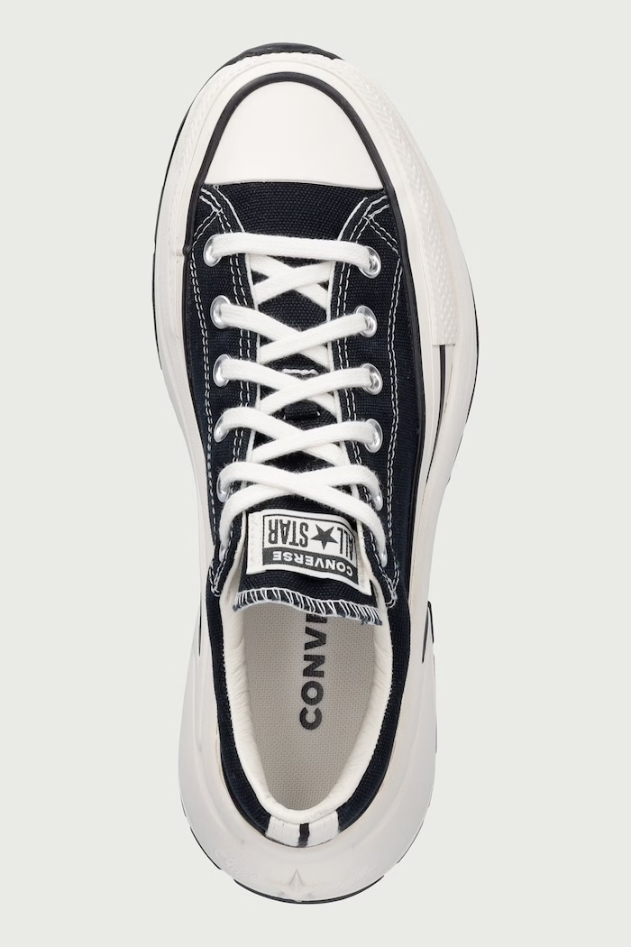 Run Star Crush OX πάνινα sneakers χαμηλά με πλατφόρμα Converse A18465C μαύρο