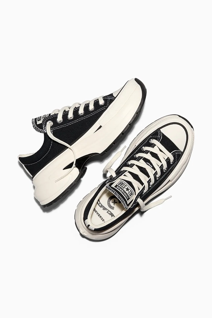 Converse Run Star Crush OX sneakers da tennista nero A18465C