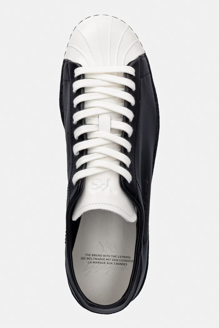 Y-3 SUPERSTAR sneakersy skórzane czarny KZ9064