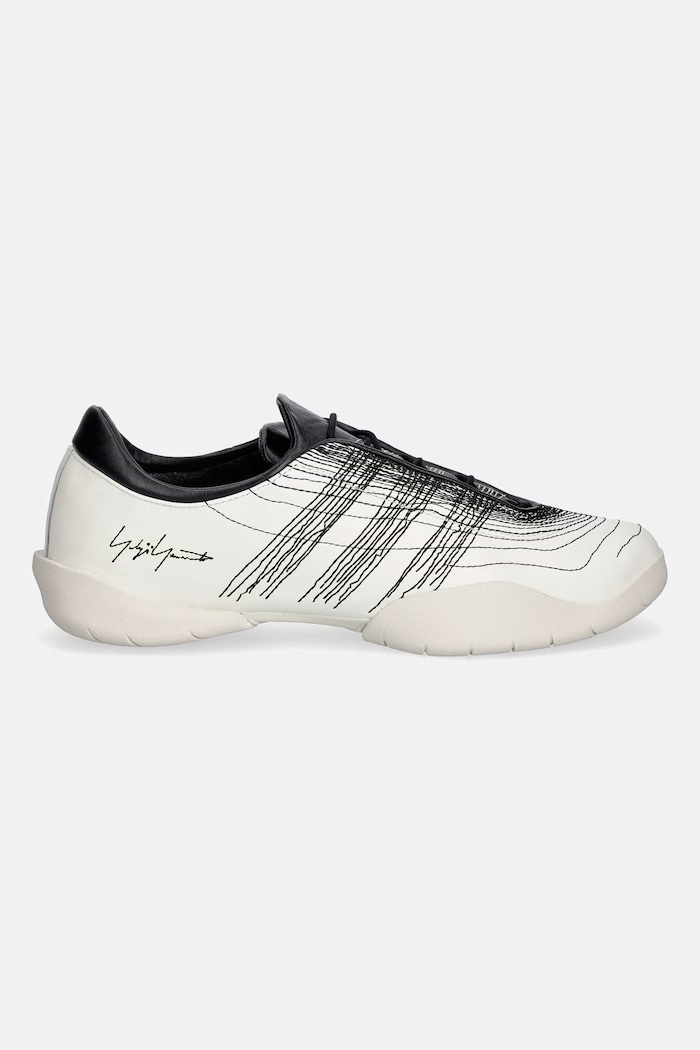 Y-3 REGU EMBROIDERY sneakersy skórzane KI7813 beżowy AW26