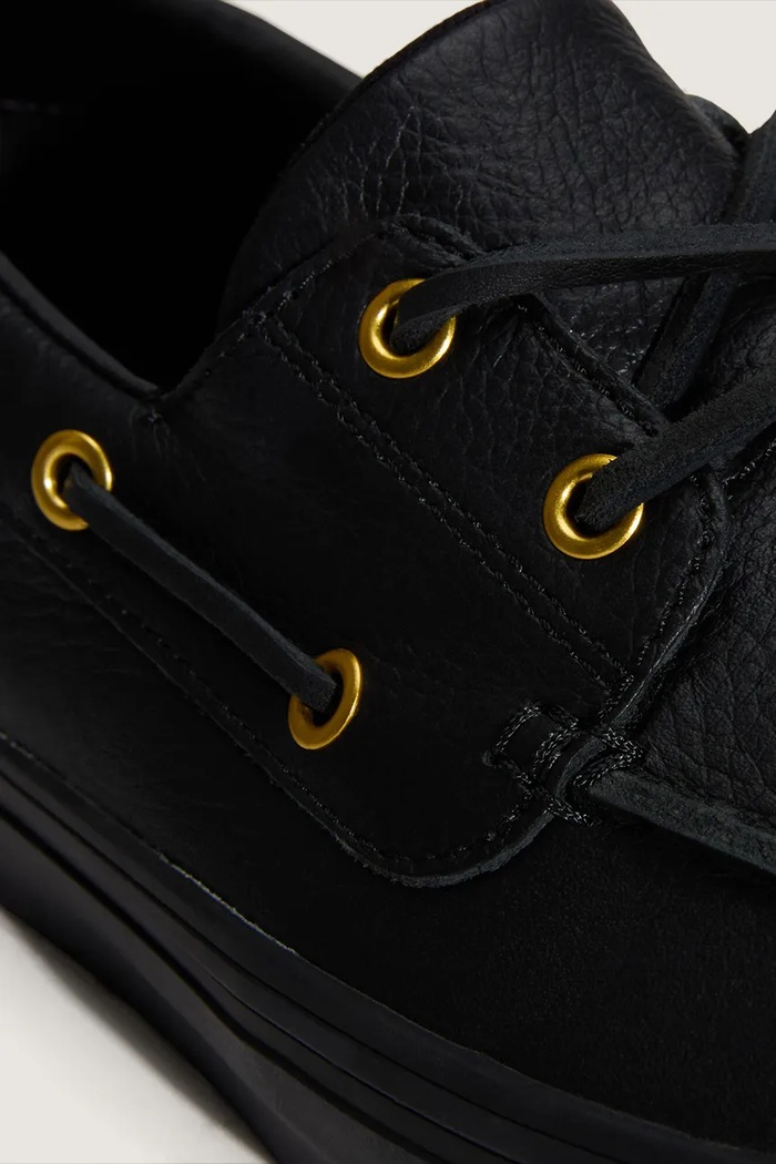 Vans 2-Eyelet Boat Shoe tenisky kožené VN000Z11CJK1 čierna