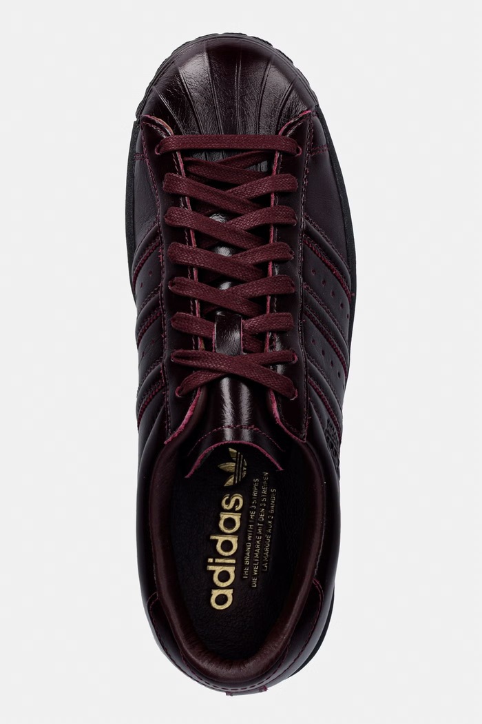 adidas Originals Superstar Vintage sneakersy skórzane bordowy KJ7474