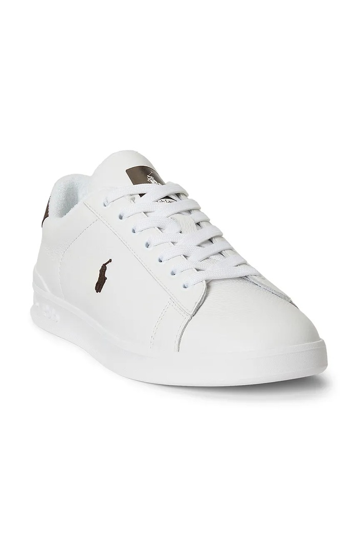 Polo Ralph Lauren Hrt Crt III superge usnjene 809P15745003.100 bela AW26