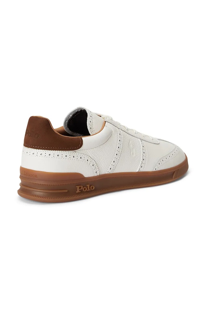 Obuv Polo Ralph Lauren Hrt Aera Bro sneakers dámske kožené 809P15727001.100 biela